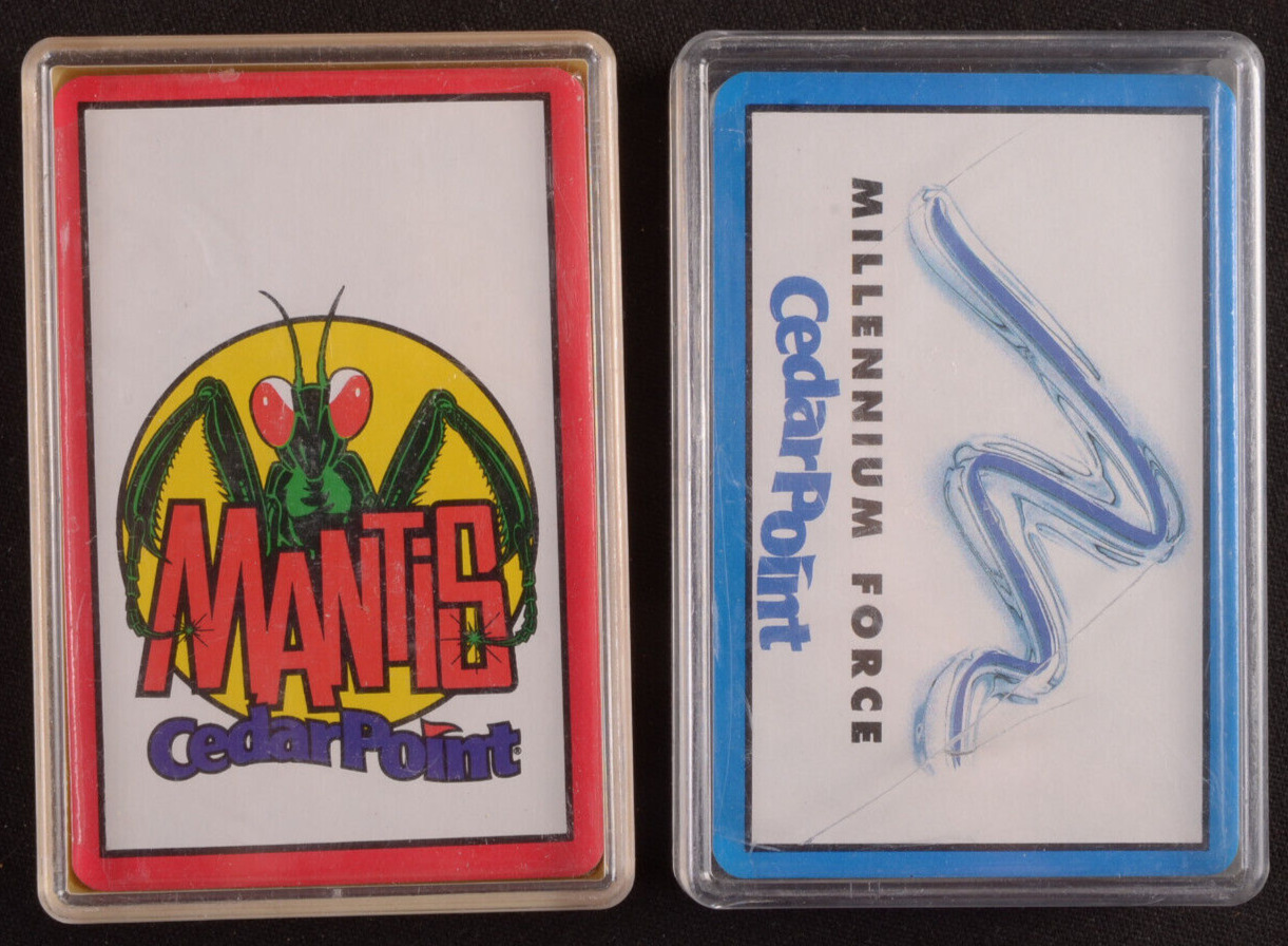 Cedar Point Mantis Millenium FOrce Roller Coaster Sealed Playing Cards