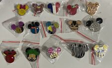 Disney Mickey Mouse HEAD Only Pins lot of 15 picture