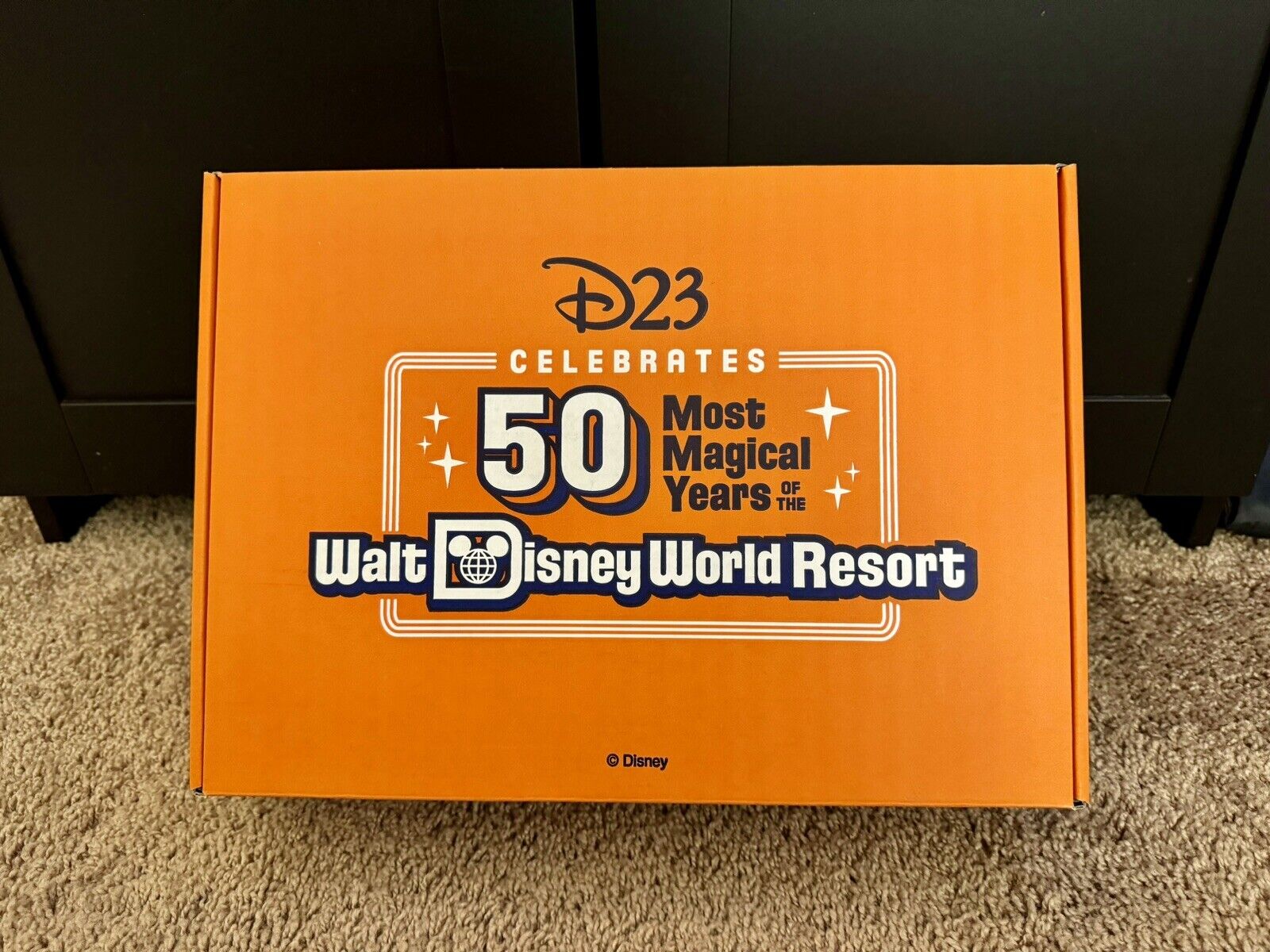 Disney D23 Celebrates 50th Most Magical Years: Gold Member Pins & Lunch Box, New