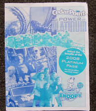 2008 PLATINUM PASS Folder / Mailer ~ Cedar Point Amusement Park  Roller Coasters picture