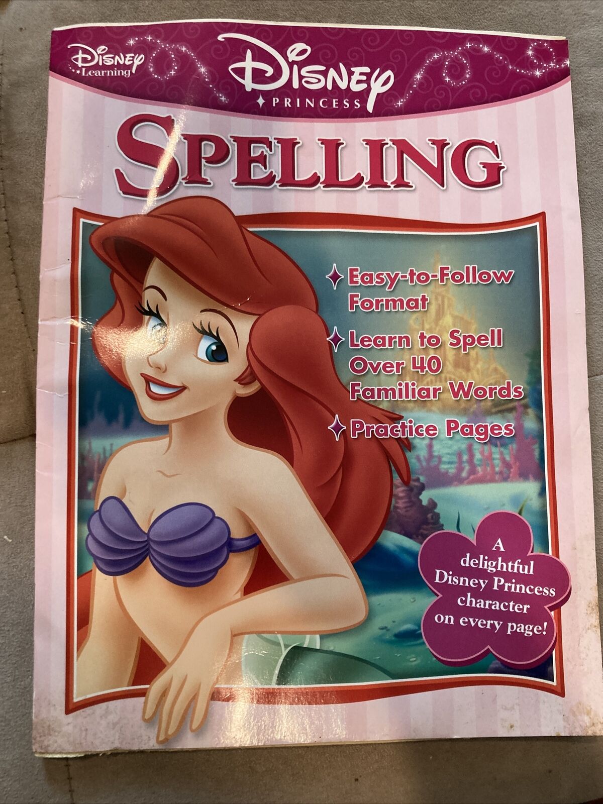 Disney Princess Ariel Spelling Book