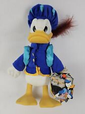 Disney Store Donald Duck Porcelain Musical Doll Prince & Pauper Ducktails w/ Box picture