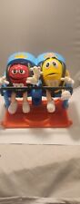 2019 M&M's Collectible World Roller Coaster Candy Dispenser M&M Red and Yellow picture
