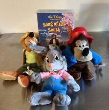 Splash Mountain Brer Bear Rabbit Fox 3 Plush Set And Song Of The South VHS picture