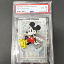 2023 Topps Chrome Disney 100 Mickey Mouse #1 PSA 8 picture