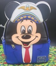 Pilot Mickey Mouse Exclusive Loungefly Mini Backpack NWT  picture