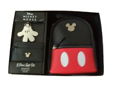 Disney Mickey Mouse Mini Backpack 3 Piece Gift Set Mickeys Glove Keychain NIB picture