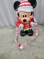 Disney Parks Mickey Mouse Christmas Popcorn Bucket Santa Elf Stripe Suit picture