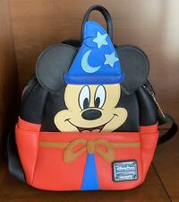 Disney Parks Loungefly Fantasia Mickey Mouse Sorcerer Mini Backpack picture
