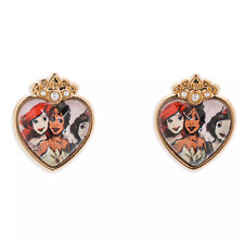 Disney Princess Pierced Earrings for Kids - Snow White, Ariel and Tiana - New picture