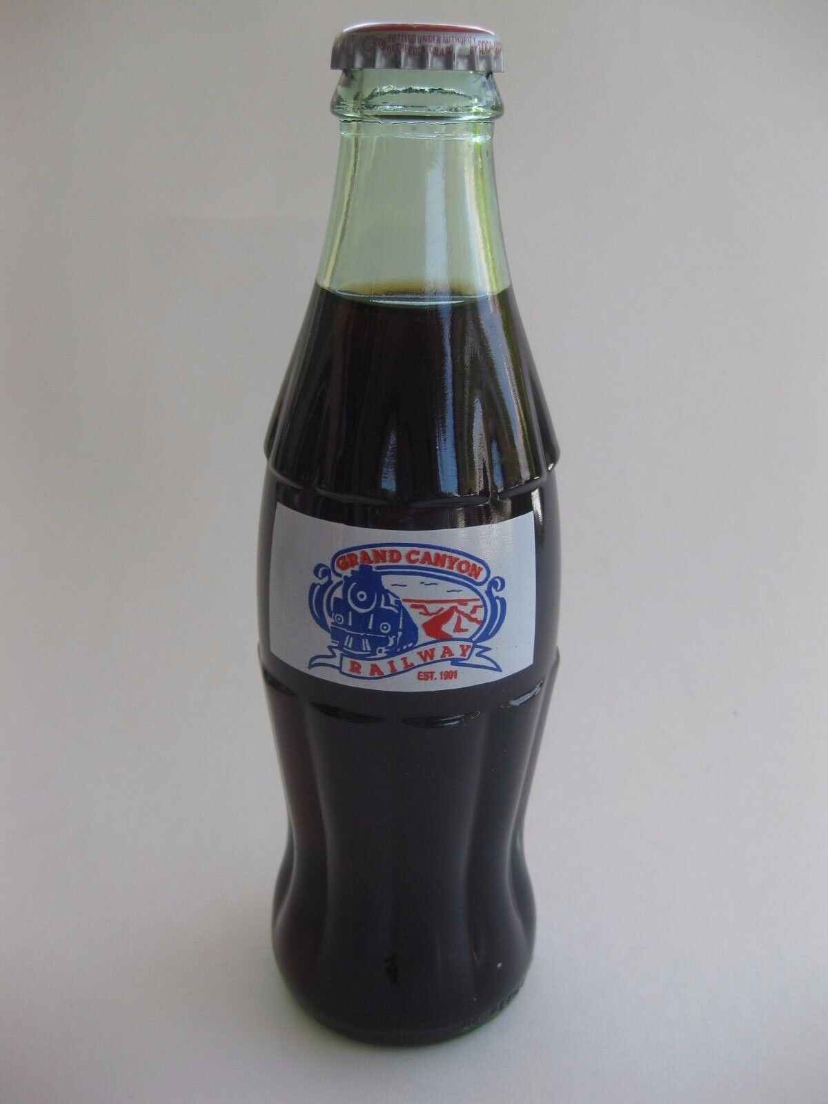 Coca-Cola Classic 8 Oz. 1996 Bottle Grand Canyon Railway Est. 1901 for ...