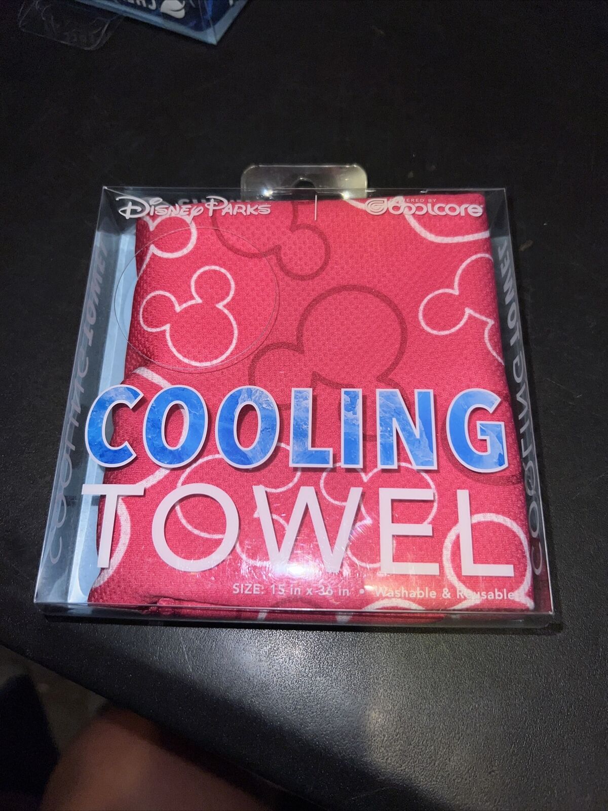 2022 Disney Parks Mickey Mouse Cooling Towel PINK Mickey Icon New In Box