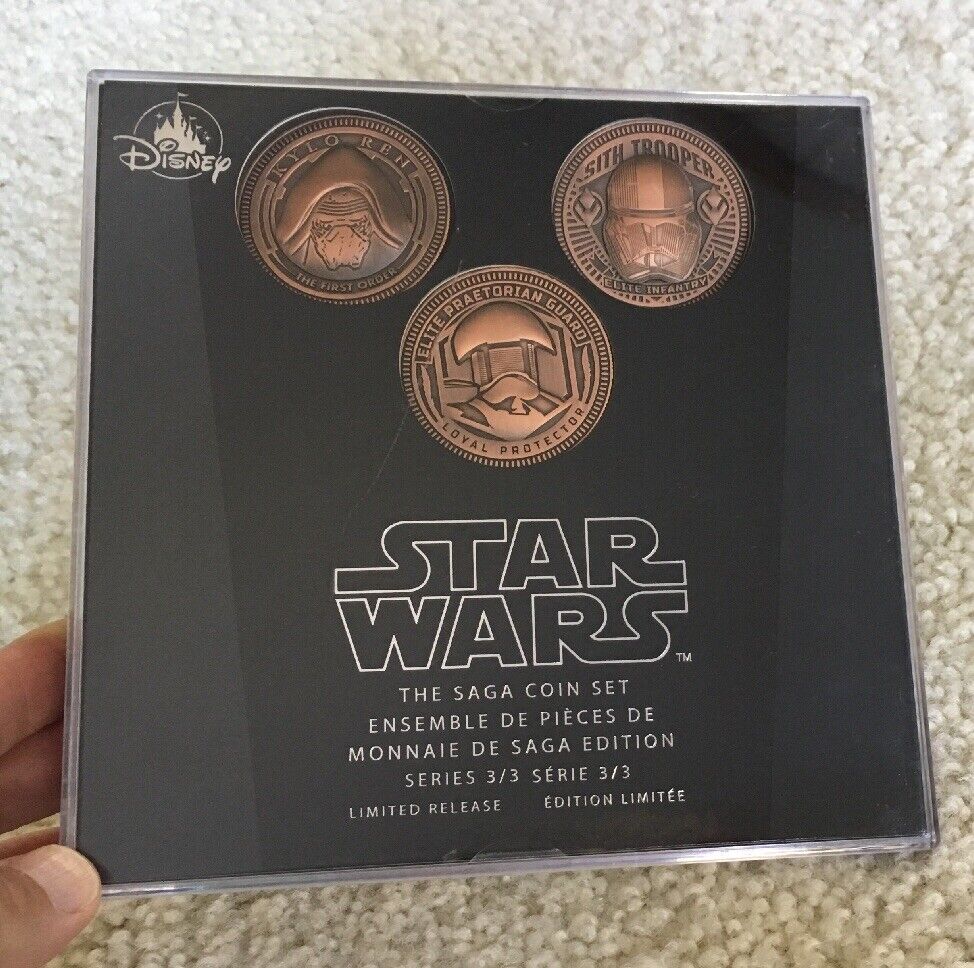 Disney Store STAR WARS Coin Set The Saga Series 3/3 Limited Release ...