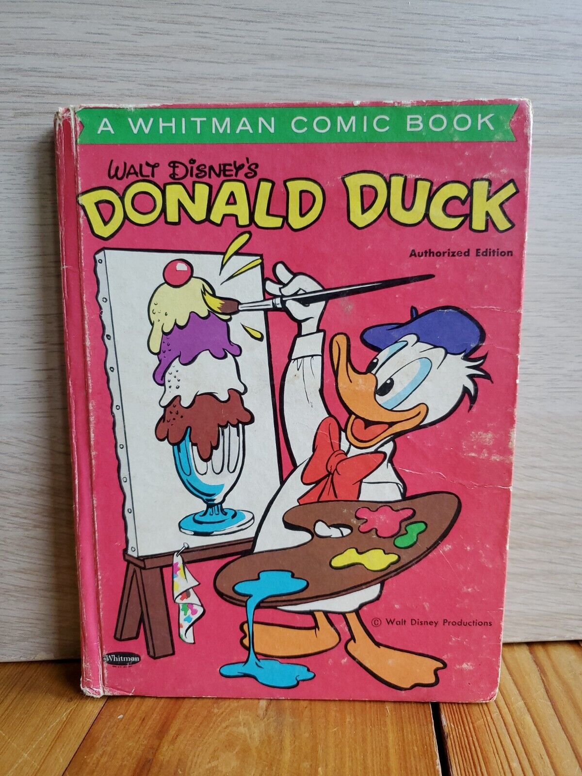Donald Duck Walt Disney 1962 Whitman Hard Cover Comic Book #8