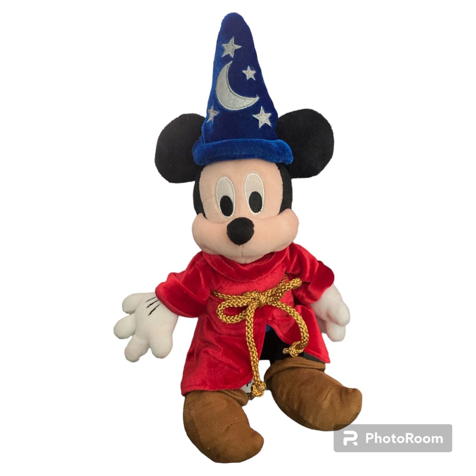 Disney Mickey Mouse Sorcerers Apprentice Plush Stuffed Toy 14” Wizard Fantasia